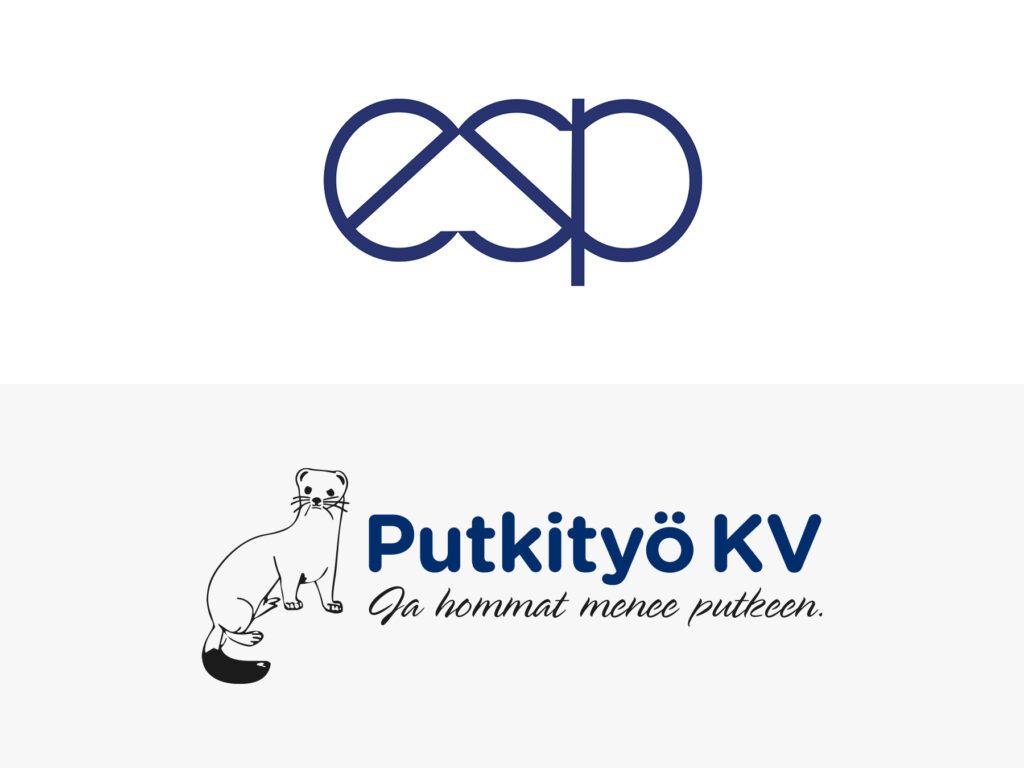 ESP:n ja putkityö KV:n logot