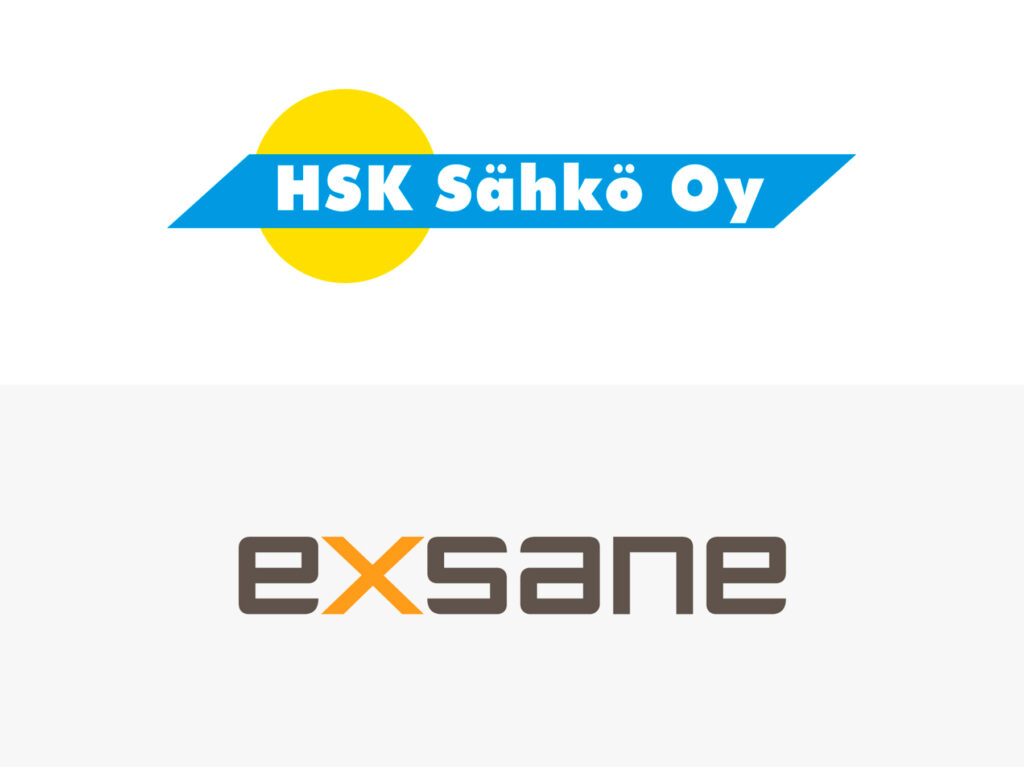 HSK Sähkö Oy:n ja Exsanen logot